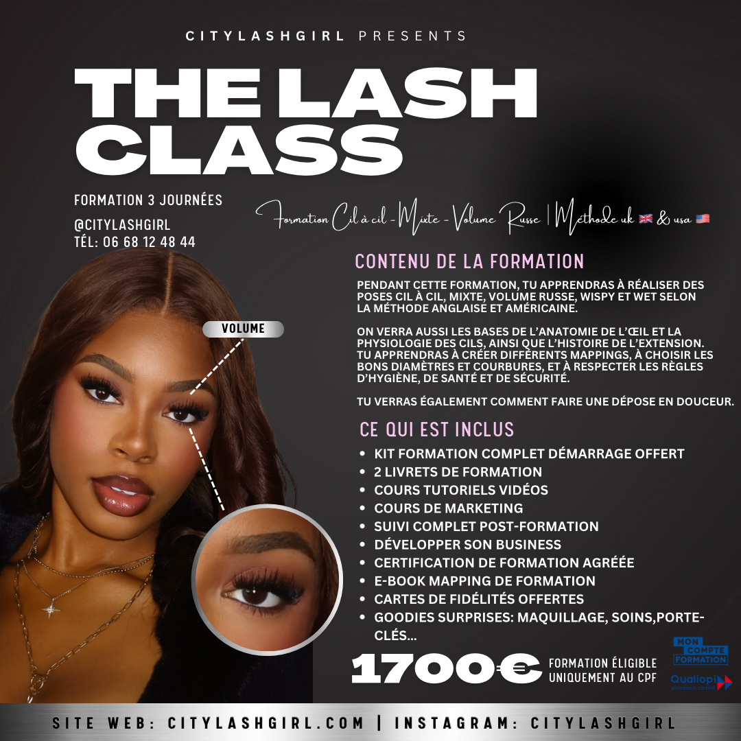 Formation cil a cil , mixte et volume russe - Méthode UK et usa